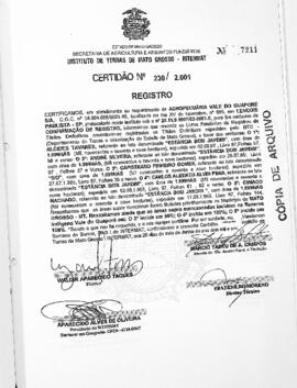 NÚMERO DA CERTIDÃO: 230.2001
