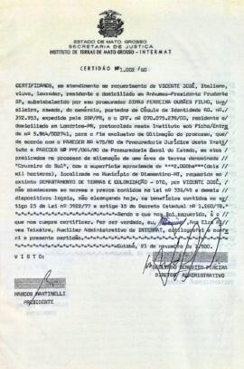 NÚMERO DA CERTIDÃO: 1.002.80
