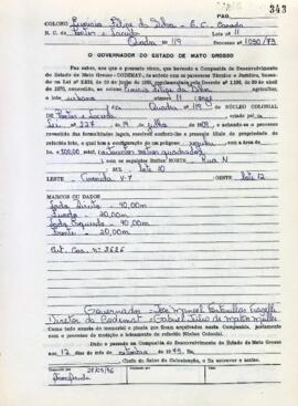 NÚMERO DO TÍTULO: SEM DADOS