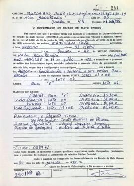 NÚMERO DO TÍTULO: 008971