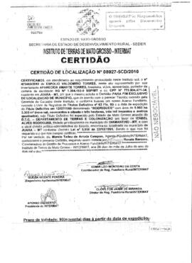 NÚMERO DA CERTIDÃO: 08027-5CD.2010