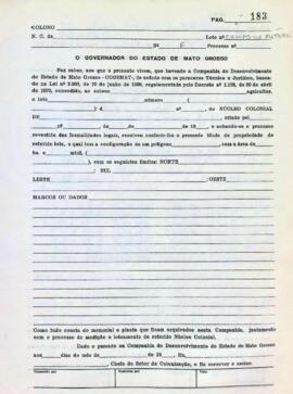 NÚMERO DO TÍTULO: SEM DADOS