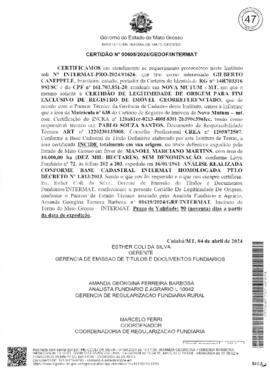 NÚMERO DA CERTIDÃO: 00605.2024