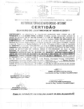 NÚMERO DA CERTIDÃO: 09350-0CD.2011