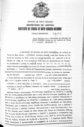 NÚMERO DO TÍTULO: 02178