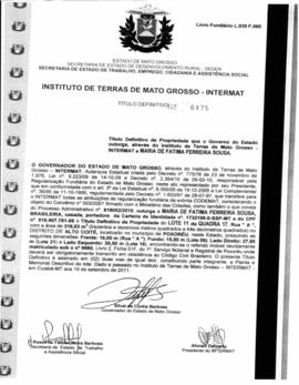 NÚMERO DO TÍTULO: 6475