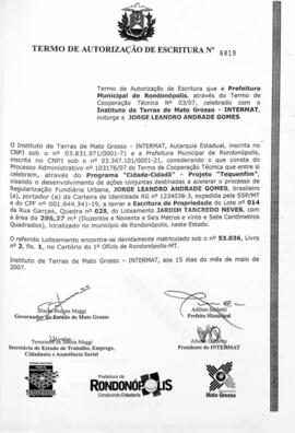 NÚMERO DO TERMO: 6819