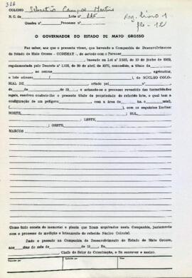 NÚMERO DO TÍTULO: SEM DADOS