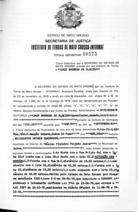 NÚMERO DO TÍTULO: 00573