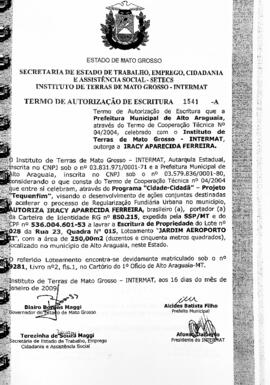 NÚMERO DO TERMO: 1541-A
