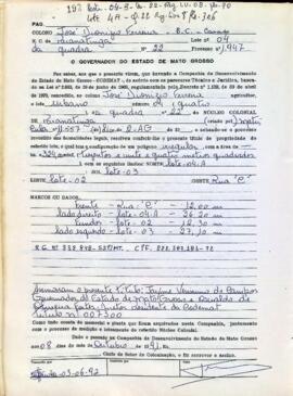 NÚMERO DO TÍTULO: 007300