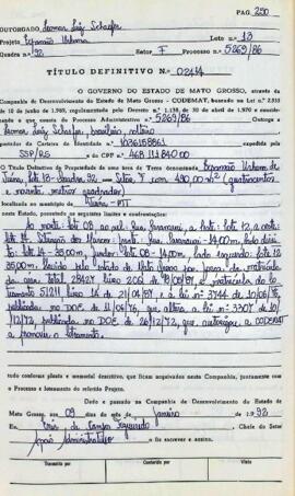 NÚMERO DO TÍTULO: 02414