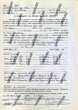 NÚMERO DO TÍTULO: 006189