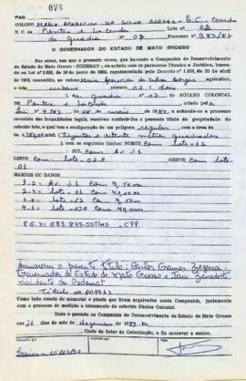 NÚMERO DO TÍTULO: 004963