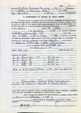 NÚMERO DO TÍTULO: SEM DADOS