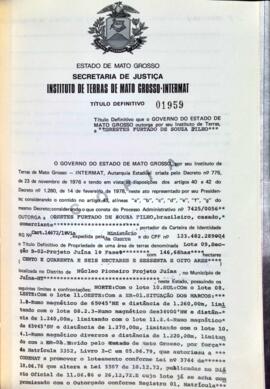 NÚMERO DO TÍTULO: 01959