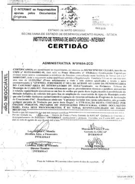 NÚMERO DA CERTIDÃO: 01654-2CD