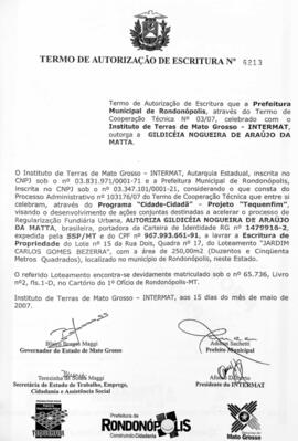 NÚMERO DO TERMO: 6213