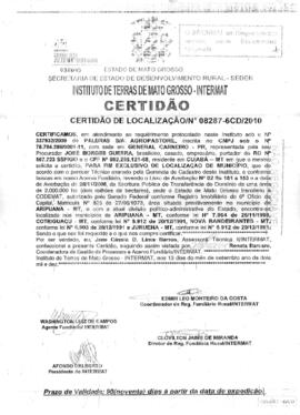 NÚMERO DA CERTIDÃO: 08287-6CD.2010