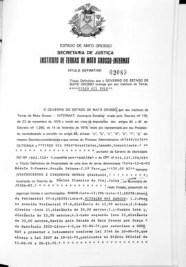 NÚMERO DO TÍTULO: 02089