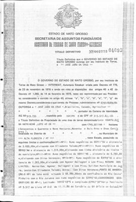 NÚMERO DO TÍTULO: 002775