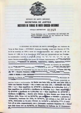 NÚMERO DO TÍTULO: 01248