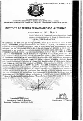 NÚMERO DO TÍTULO: 00417