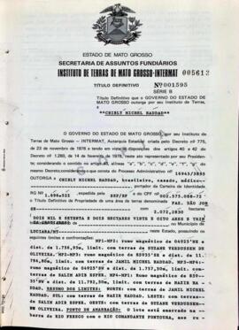 NÚMERO DO TÍTULO: 001595