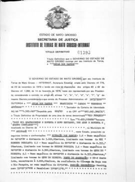 NÚMERO DO TÍTULO: 01393