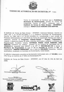 NÚMERO DO TERMO: 7381