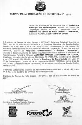 NÚMERO DO TERMO: 6884
