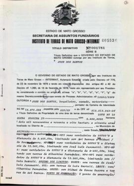 NÚMERO DO TÍTULO: 001781