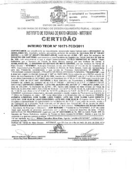 NÚMERO DA CERTIDÃO: 10171-7CD.2011