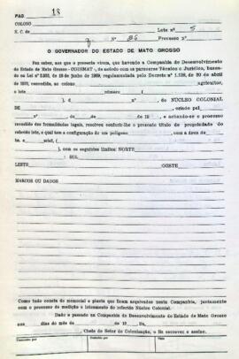 NÚMERO DO TÍTULO: SEM DADOS