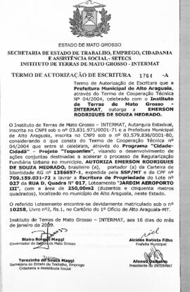 NÚMERO DO TERMO: 1764-A