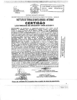 NÚMERO DA CERTIDÃO: 10606-2CD-2011