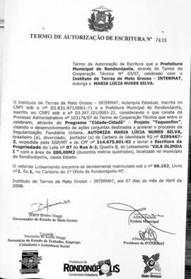 NÚMERO DO TERMO: 7635