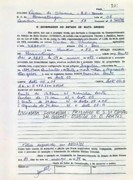 NÚMERO DO TÍTULO: SEM DADOS