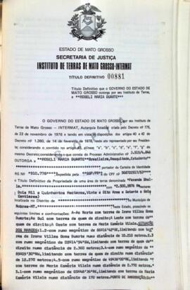 NÚMERO DO TÍTULO: 00881