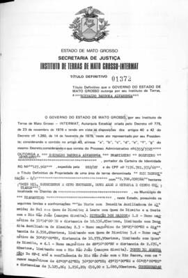 NÚMERO DO TÍTULO: 01372