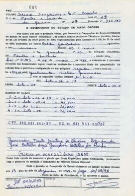 NÚMERO DO TÍTULO: 10609