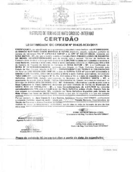 NÚMERO DA CERTIDÃO: 09425-9CD.2011