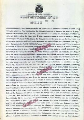 NÚMERO DA CERTIDÃO: 775.81