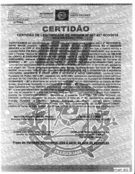 NÚMERO DA CERTIDÃO: 017.427-9CD.2018