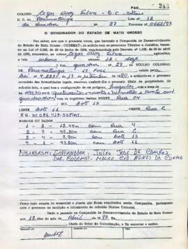 NÚMERO DO TÍTULO: SEM DADOS