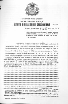 NÚMERO DO TÍTULO: 01357