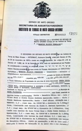 NÚMERO DO TÍTULO: 000213