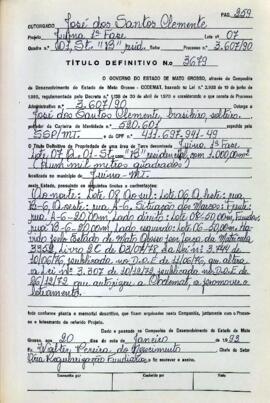 NÚMERO DO TÍTULO: 3679