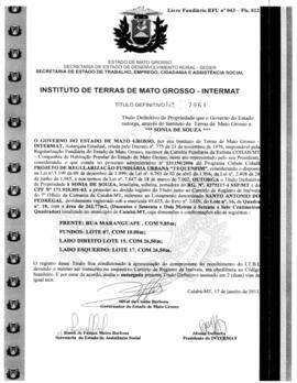 NÚMERO DO TÍTULO: 7961