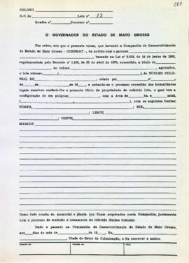 NÚMERO DO TÍTULO: SEM DADOS